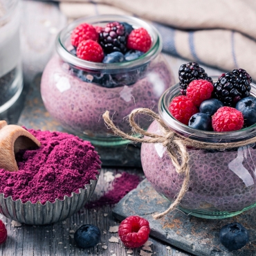 Acai-chia puding