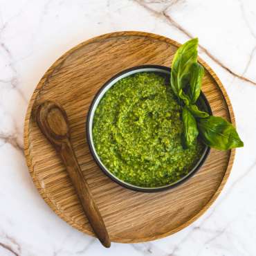 Vegán kendermagos pesztó